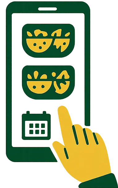 Step 1: Select your nutritious salad bowls from our menu